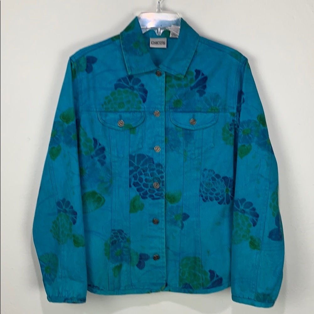 Chico’s Lightweight Floral Jacket